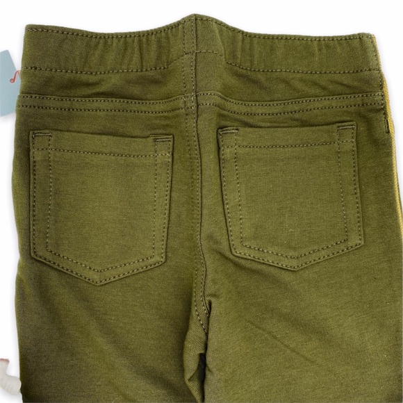 NWT Cat & Jack Army Green Gold Stripe Leggings, 3T - Picture 5 of 10